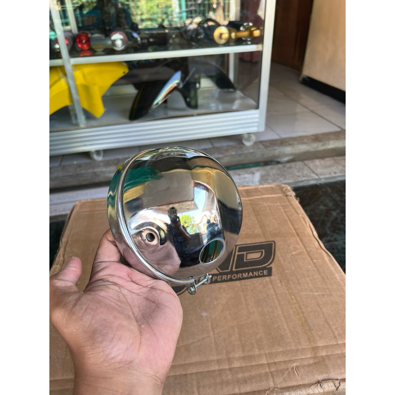 BATOK LAMPU DEPAN L2G CROM SET LIST PNP DAYMAKER 5,75 INCH BATOK LAMPU CB GL