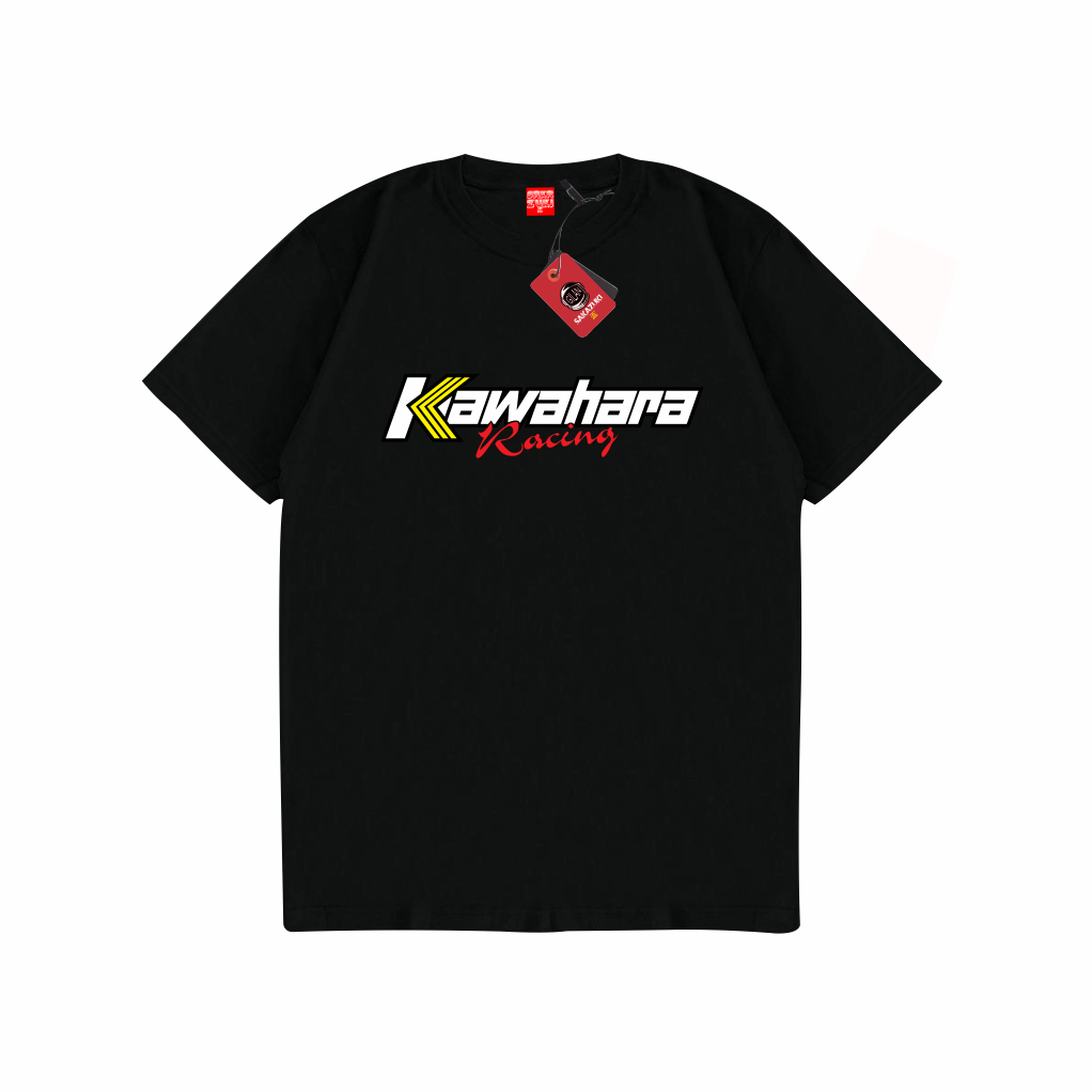 SAKAZUKI Kaos Baju Distro Unisex Gambar Motor KAWAHARA Racing Product Bengkel Knalpot Logo