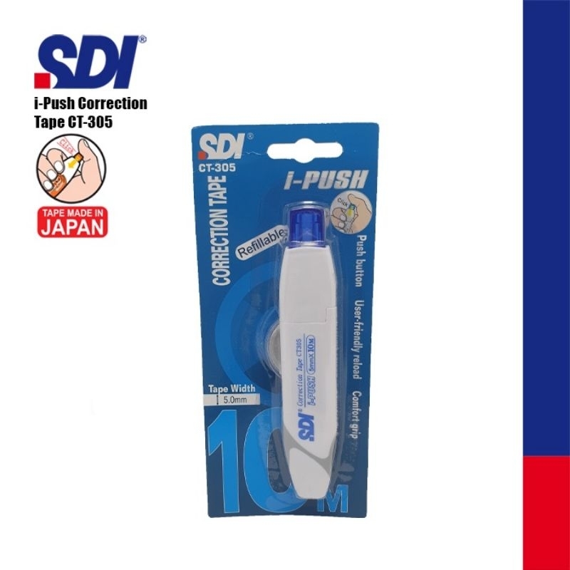 

SDI i-push correction tape/tip x 10M CT-305