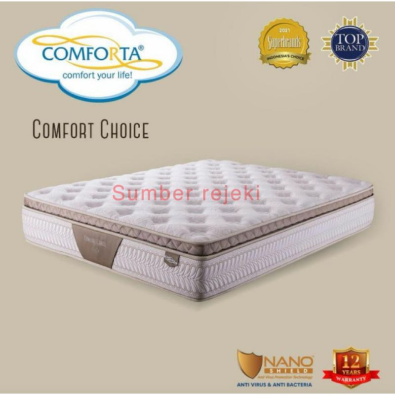 comforta comfort choice 100 x 200 matras springbed 100 kasur spring bed 100x200 matrass