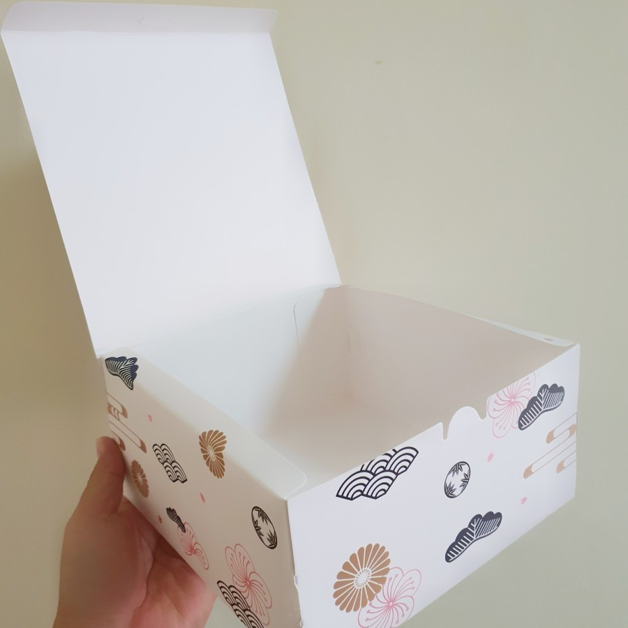 

( 5 pcs ) Cake Box Imlek Hampers Kue Tart Kotak Dus CNY 20x20x10 cm Packaging Bolu Kukus