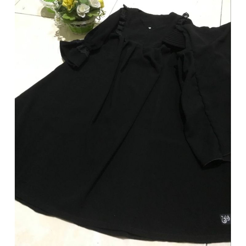 KD30 Set Gamis Jilbab Safar dan Cadar Tali Anak Bonanza 1-12 Tahun