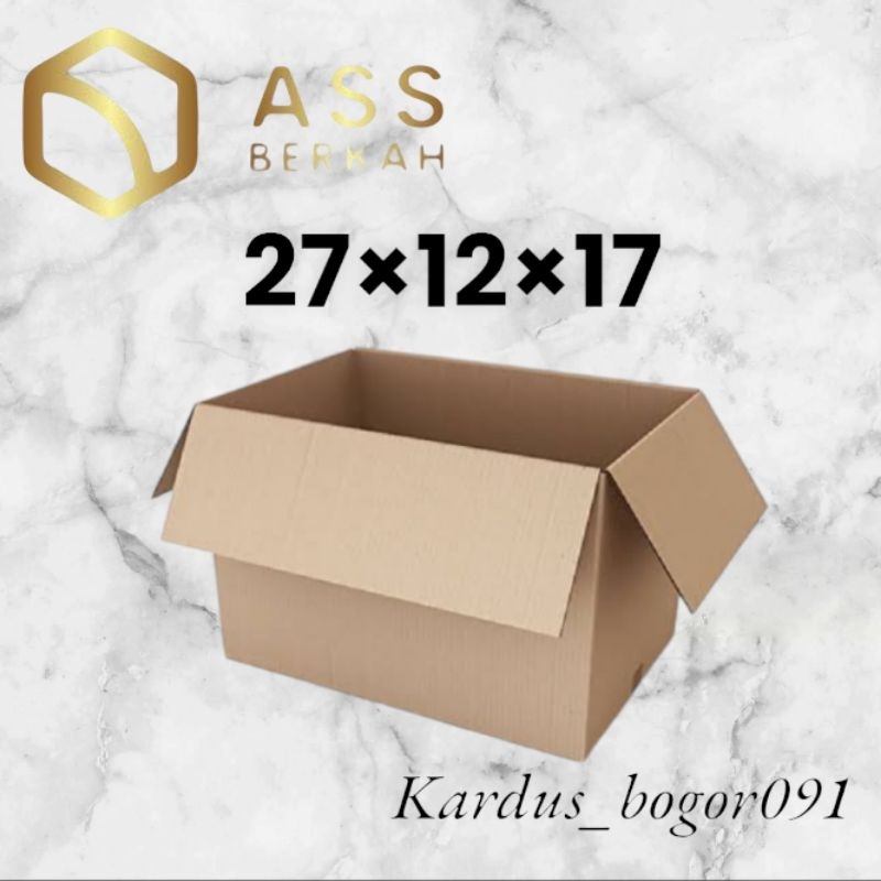 

kardus box packing 27×12×17