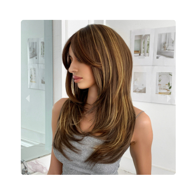 Rambut Wig - Wig Wanita Rambut Panjang Lurus Gelombang - Wig - Rambut wig