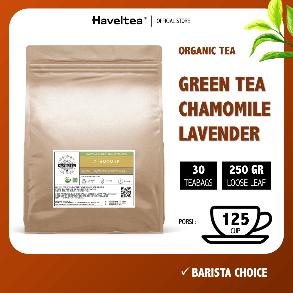 

CHAMOMILE | Pouch | Cocodeli by Haveltea Organic | Floral Green Tea