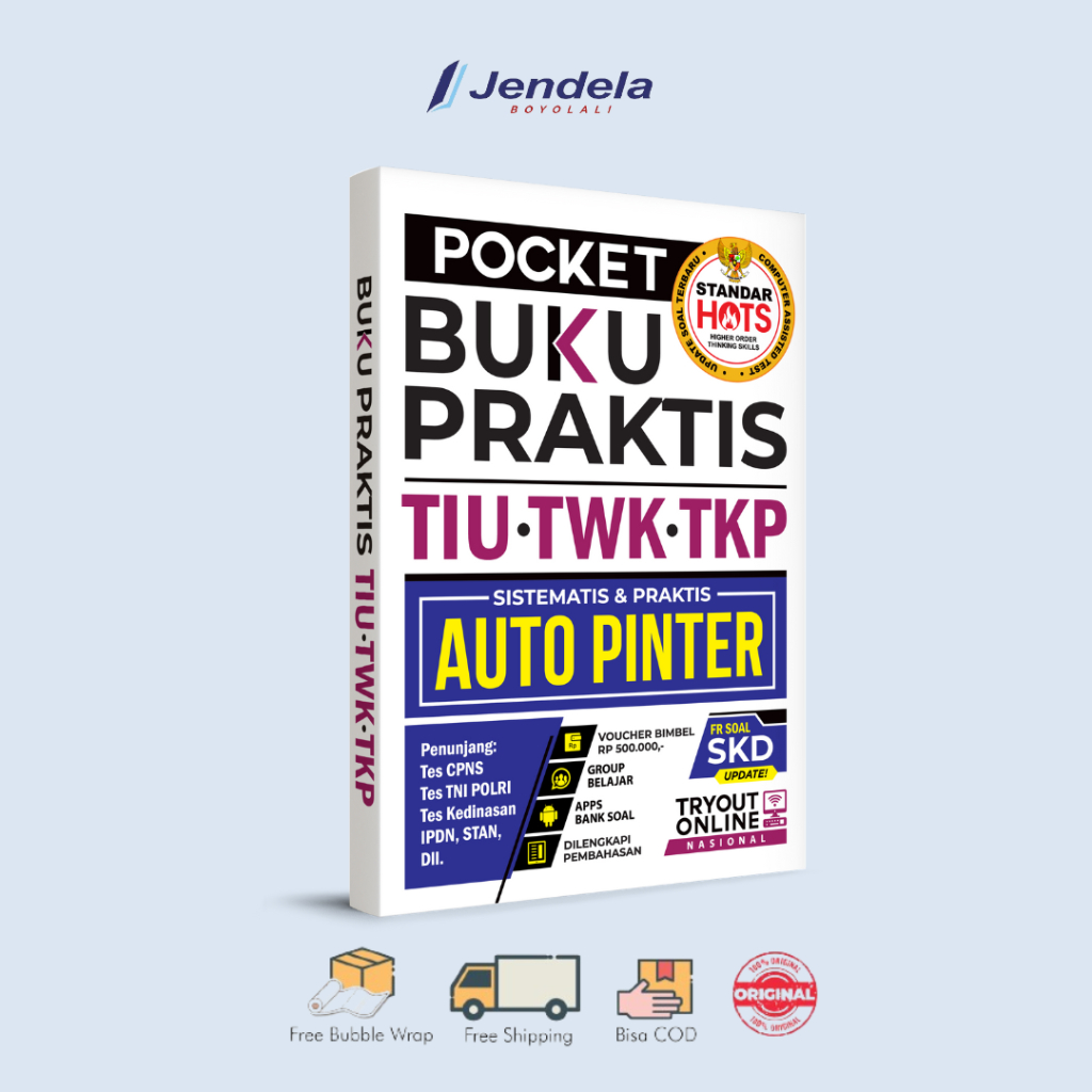 EMC Pocket Buku Praktis Tiu Twk Tkp Terbaru PENUNJANG CPNS TNI POLRI KEDINASAN IPDN STAN DLL