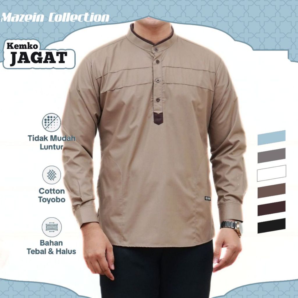 Abha Baju Koko Muslim Pria Lengan Panjang Jagat Coksu