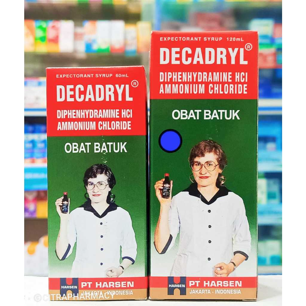 Decadryl 𝐒𝐢𝐫𝐮𝐩 𝟔𝟎𝐌𝐋 & 𝟏𝟐𝟎𝐌𝐋 - Meredakan Batuk Berdahak/Alergi/Asma dan Pilek
