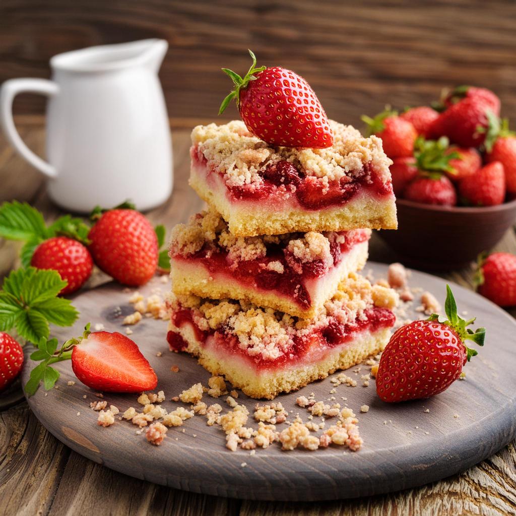 

Strawberry Crumble Bars