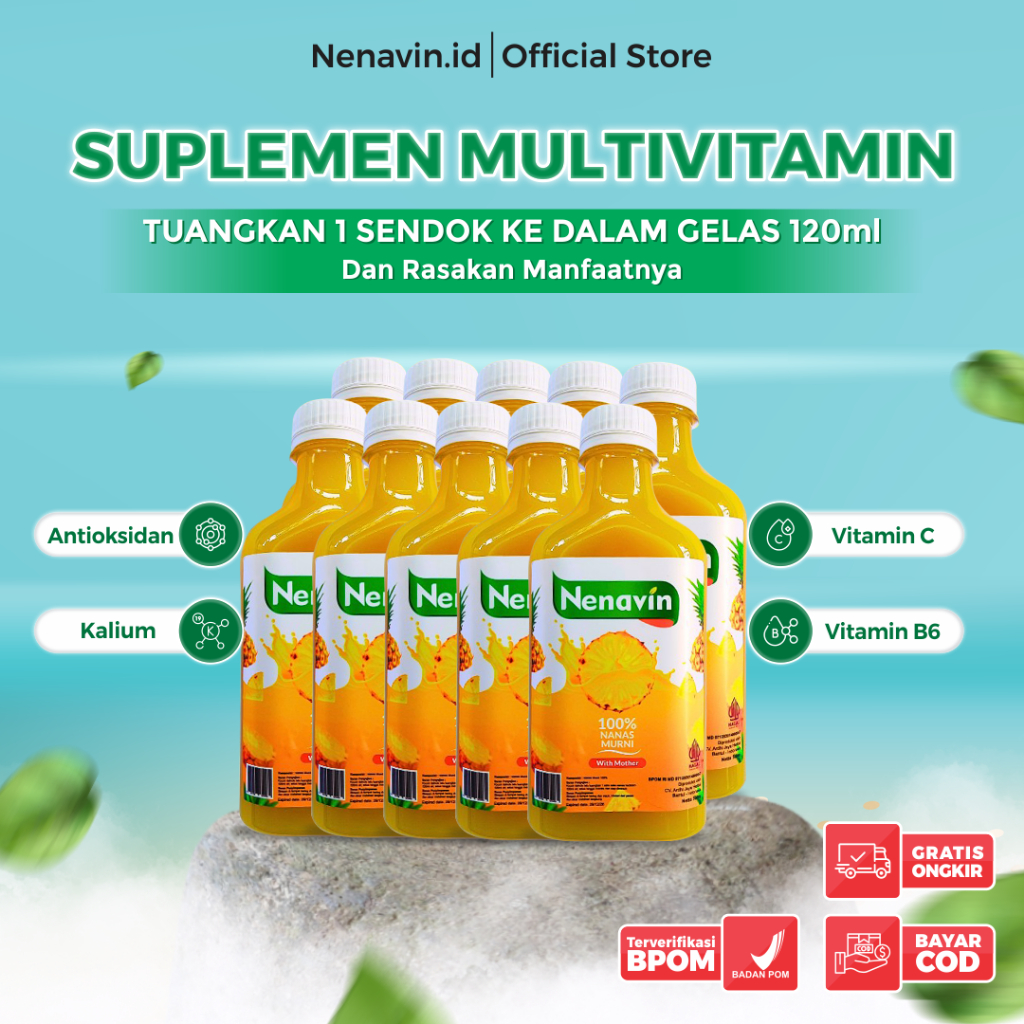 

Nenavin Paket 10 Botol Suplemen Multivitamin Bayar Ditempat