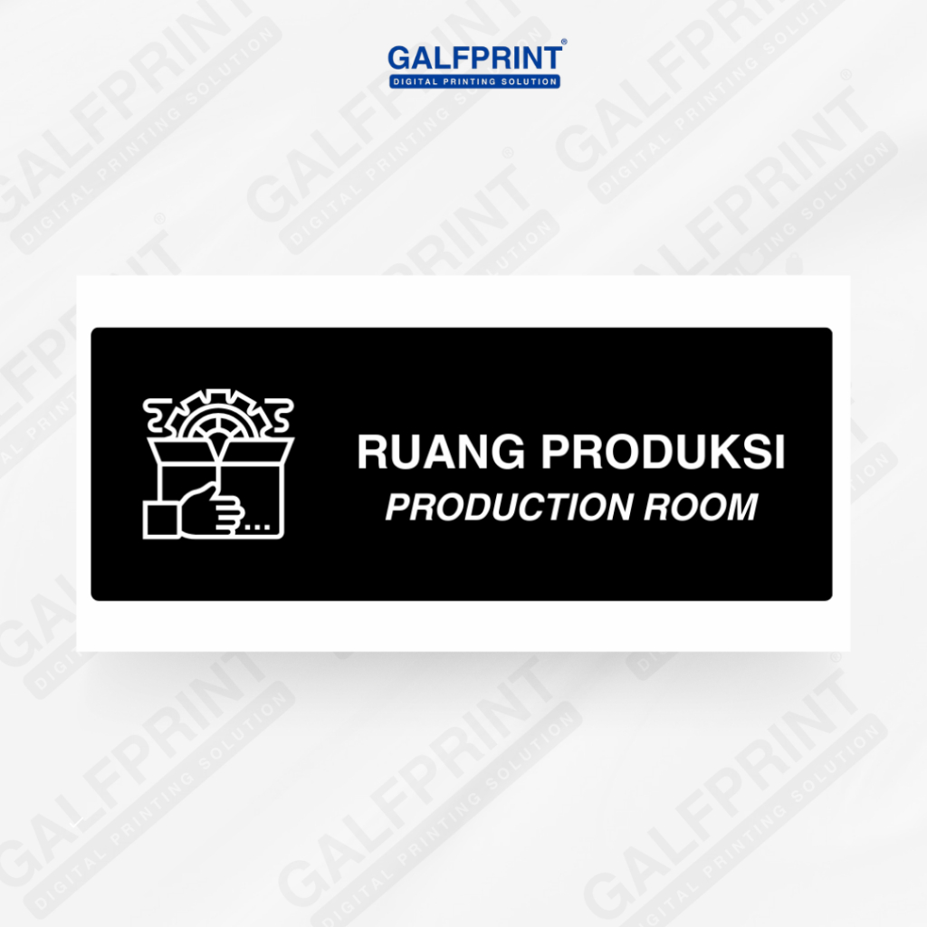 

GALFPRINT STICKER SIGN RUANG PRODUKSI 12X5 CM