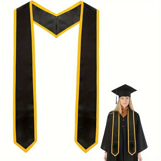 Slempang Wisuda Leher Polos Tanpa Bordir Nama / Selempang Wisuda Kalung Leher