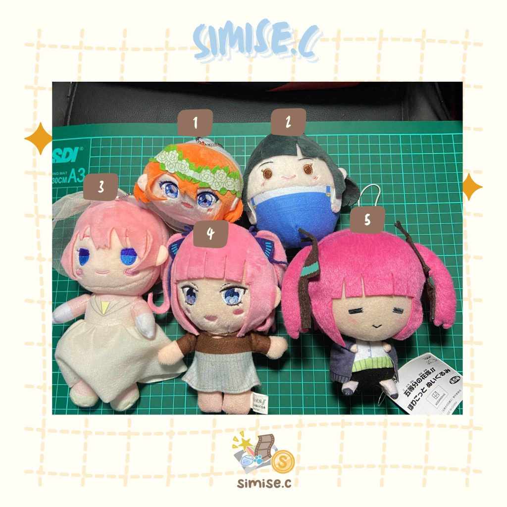 Gotoubun No Hanayome Plush / Boneka 5-toubun no Hanayome / The Quintessential Quintuplets - Nakano N