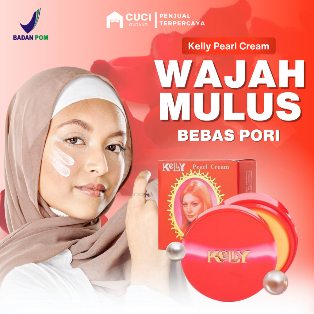 [15 GRAM] Kelly Original 100 Cream Pemutih Wajah Glowing Cepat Penghilang Flek Hitam Di Wajah Ampuh 