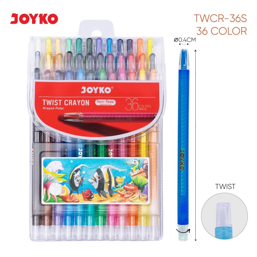 

Krayon Putar Twist Crayon Joyko TWCR -36S-36Wrna - PC