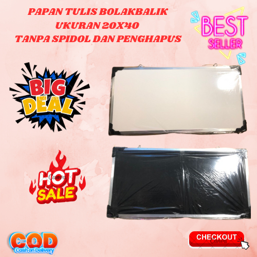 

TANPA SPIDOL DAN PENGHAPUS 20X40 PAPAN TULIS WHITEBOARD