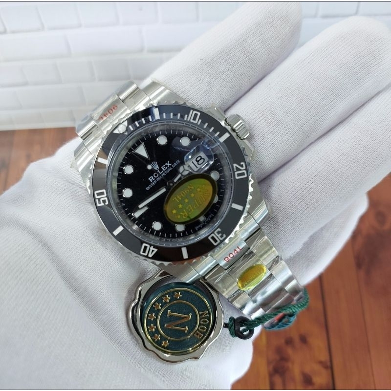 Jam Tangan Swiss Clone Automatic Rolex Submariner 116610 Date Black Ceramic 40mm