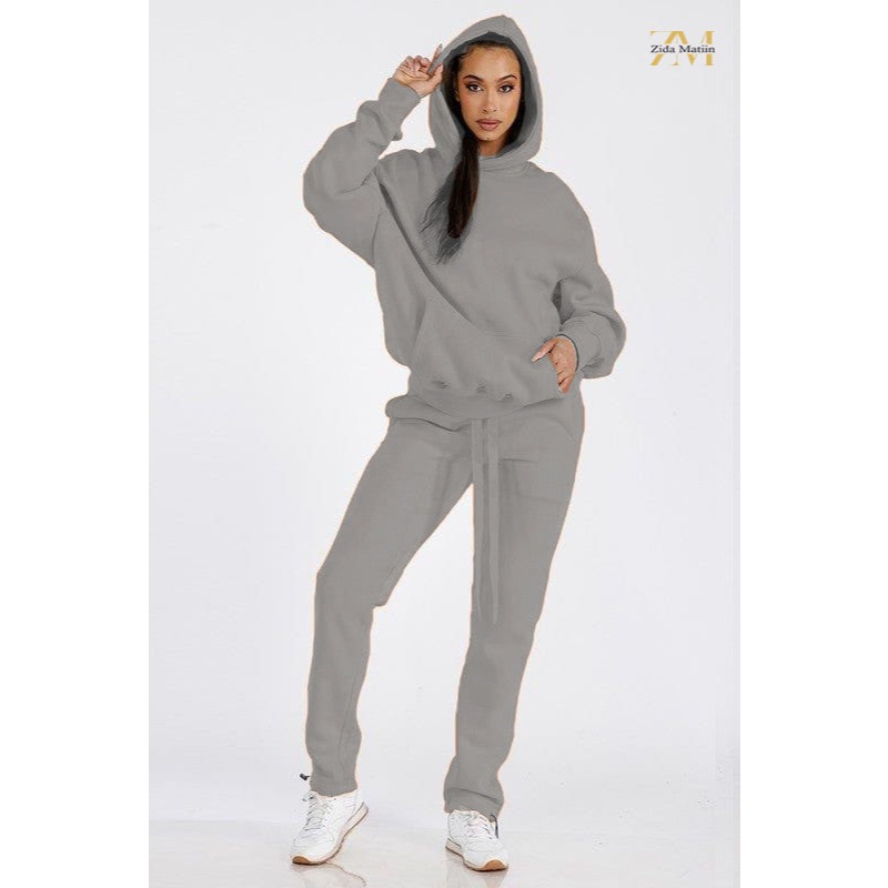 Setelan (Aafia) Sweat Pants & Jumper Hoodie Basic II Set Celana Jogger Panjang & Sweater Hoodie Polo