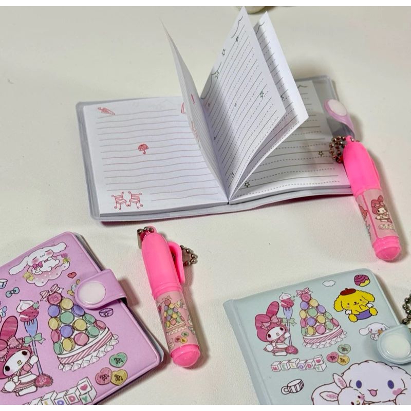 

Ready Buku Diary Kancing set Pulpen/ mini book diary/ memo set/ note book