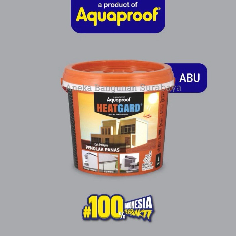 Aquaproof Heatgard galon 4kg cat pelapis anti panas anti bocor | waterproof heat gard guard | cat te