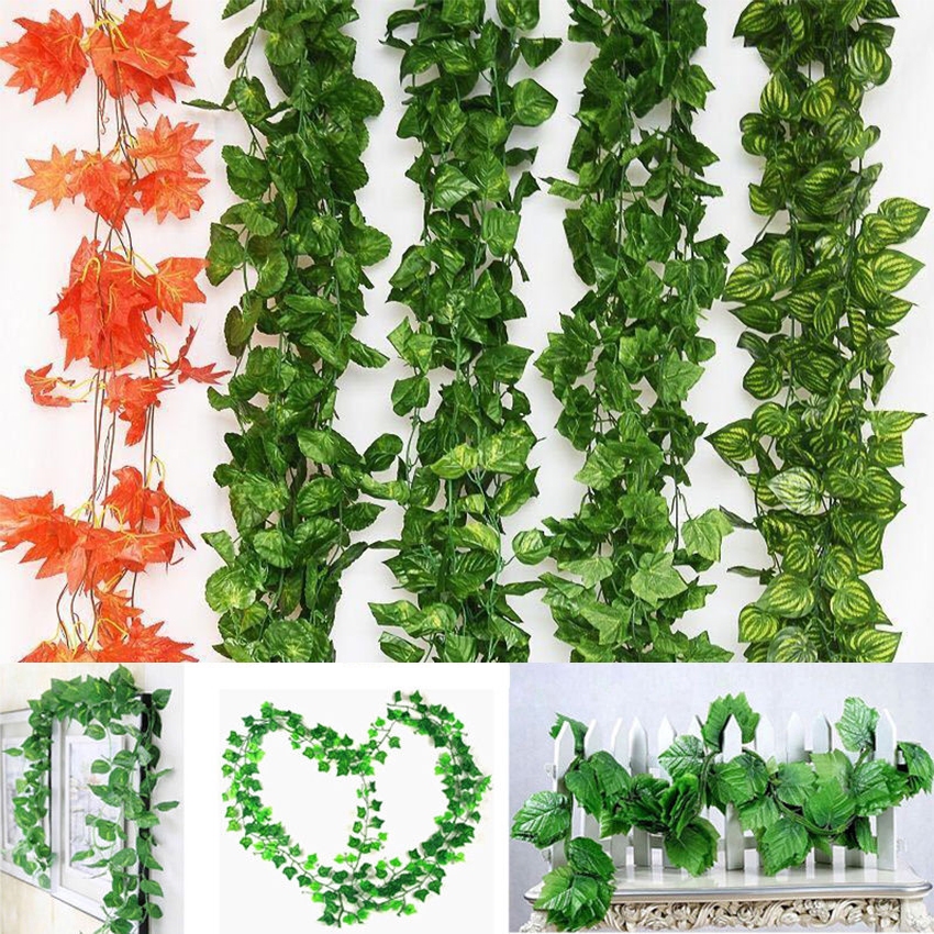 12pcs Fake Vines Fake Ivy Leaves Artificial Ivy, Ivy Garland Greenery Vines for Bedroom Decor Aesthe