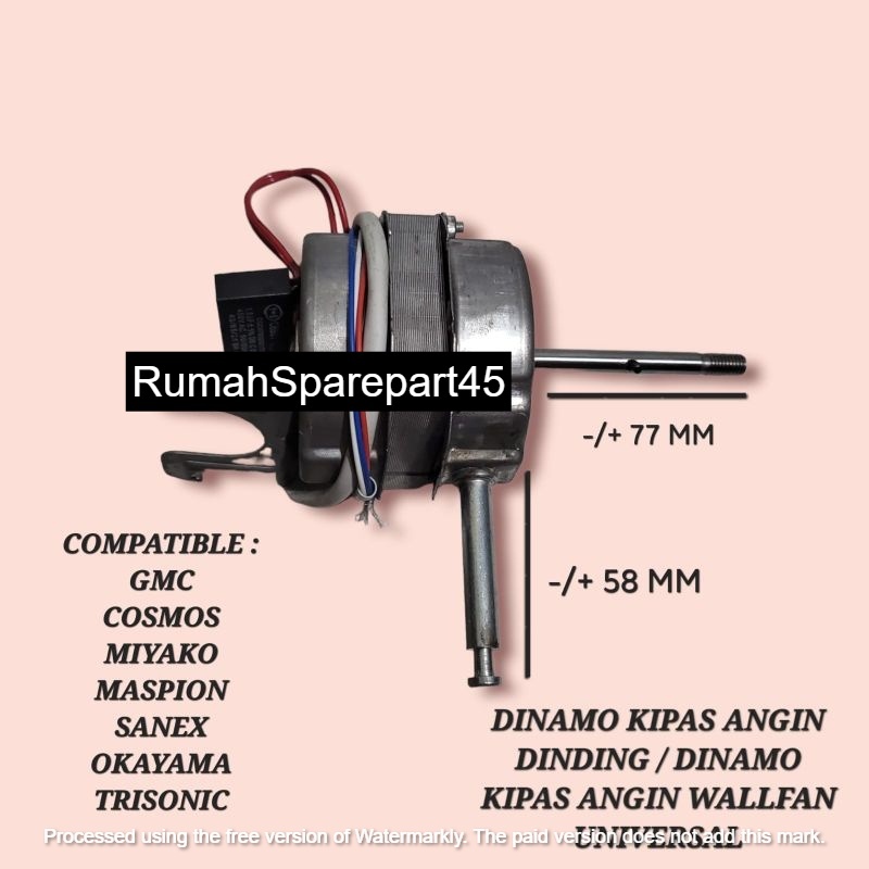 DINAMO KIPAS ANGIN DINDING UNIVERSAL / MOTOR KIPAS ANGIN DINDING SANEX DLL / DINAMO KIPAS ANGIN WALL