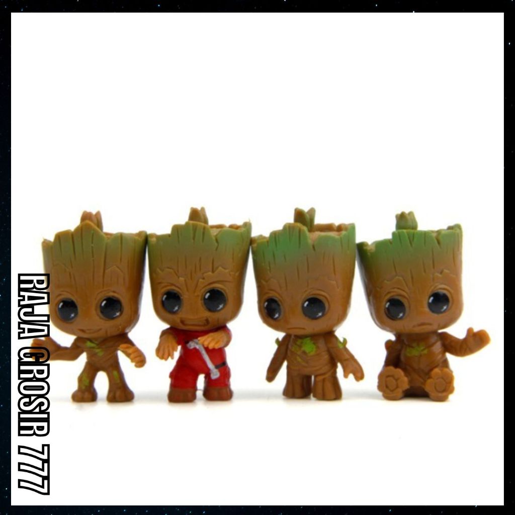 Little Baby Groot Gantungan Keychain Guardian Of Galaxy Groot Edition KYC 21