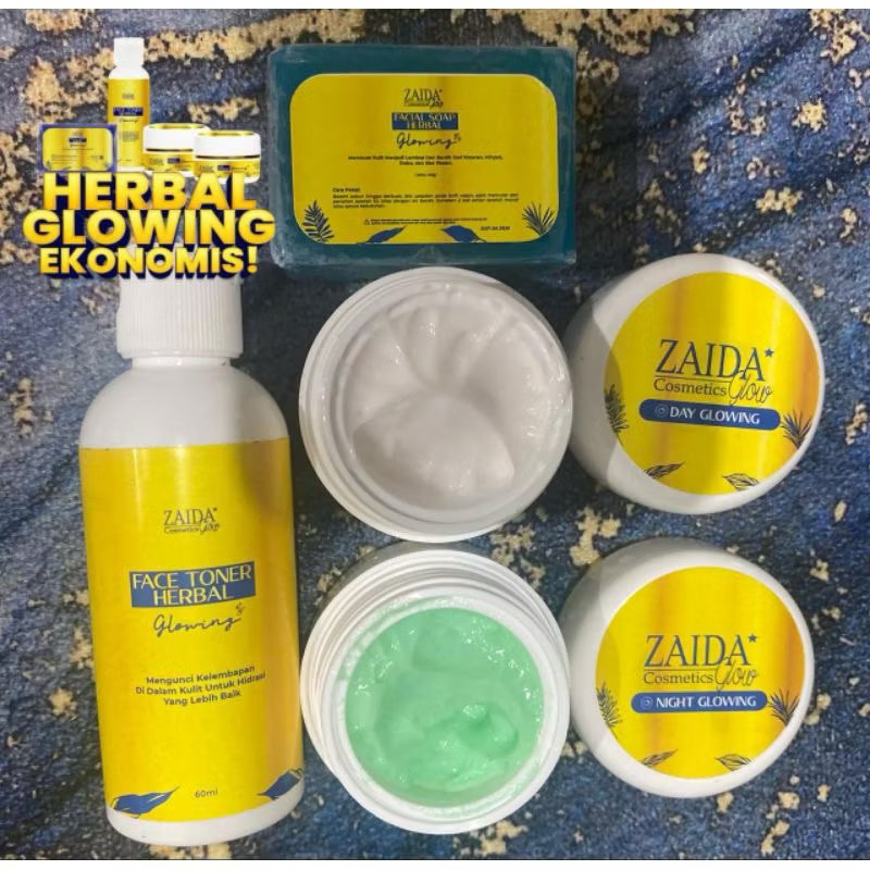 ZAIDA HERBAL GLOWING EKONOMIS Paket Wajah Zaida