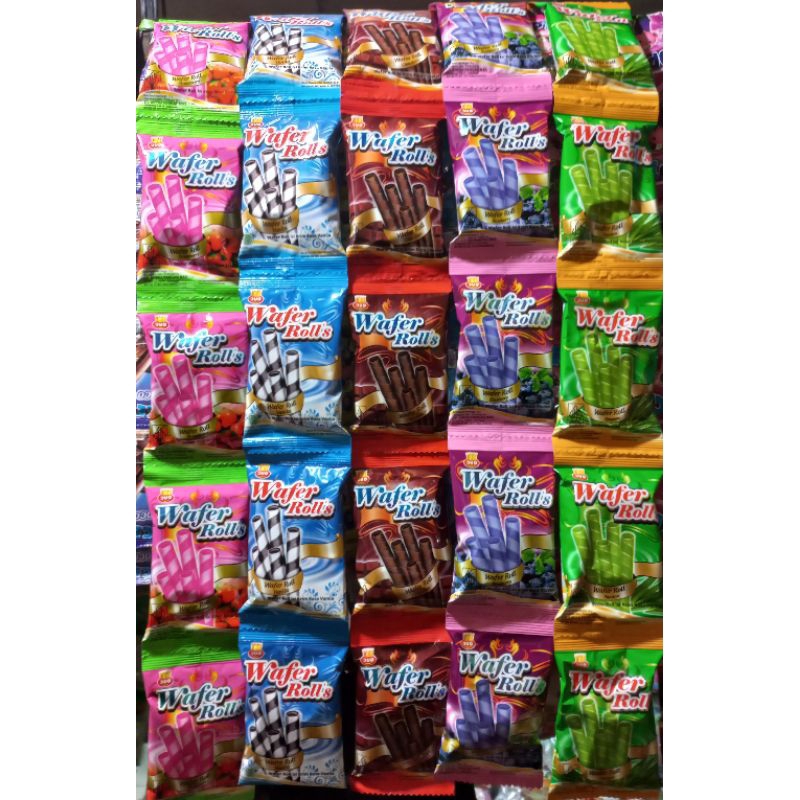 

Wafer Roll All Varian Rasa 1 Renceng 10 Bungkus @12g