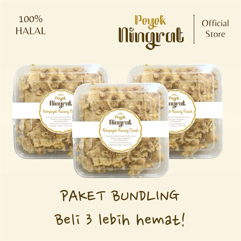 

PEYEK NINGRAT - Rempeyek Premium Paket Bundling (LARGE)
