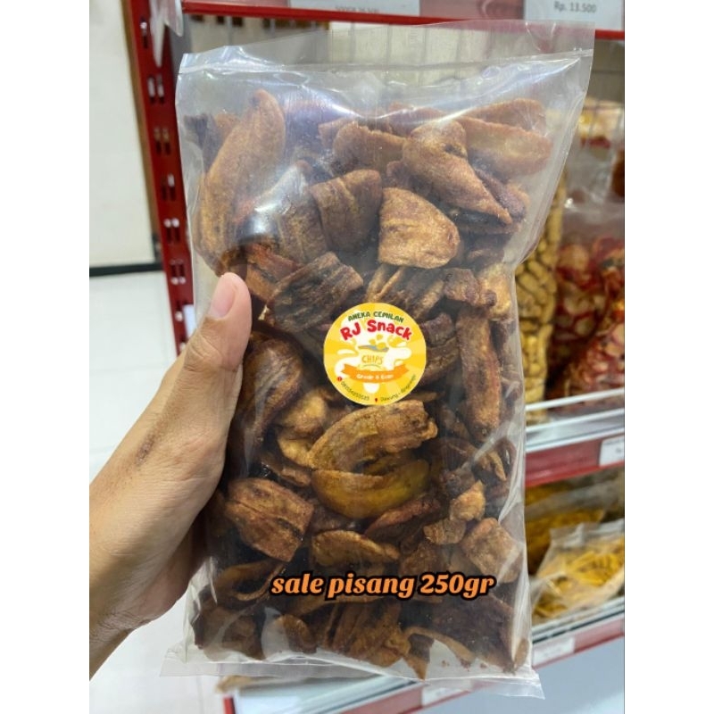 

Snack Kripik Sale Pisang Kering 250gr camilan cemilan kiloan termurah rj snack kediri