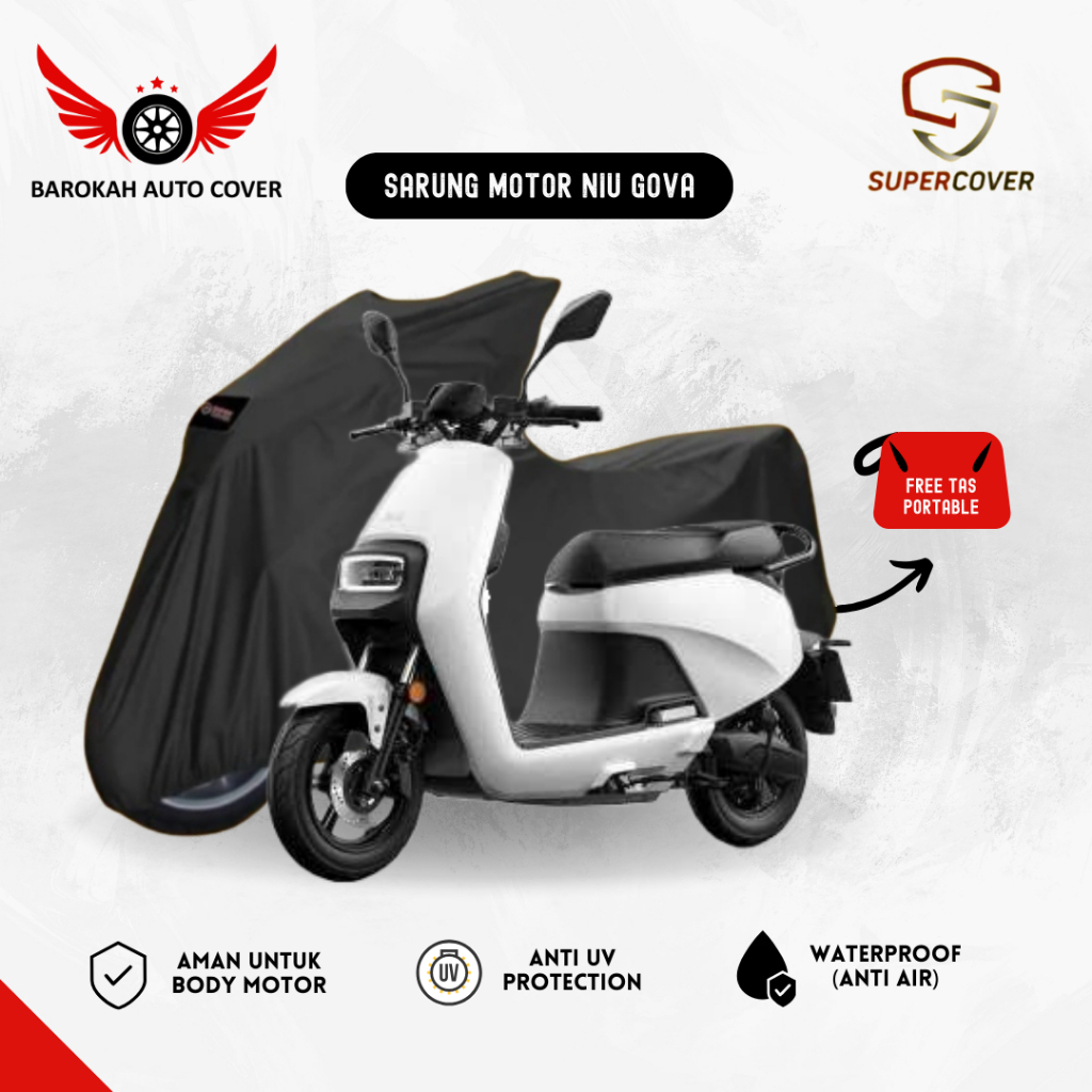 Sarung motor cover motor listrik Niu Gova Super cover outdoor premium waterproof
