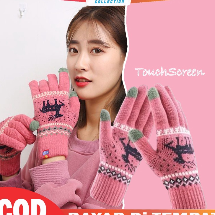MALL Sarung Tangan Wanita Touch Screen Hangat GLoves Wanita Korea Fashion SRG13