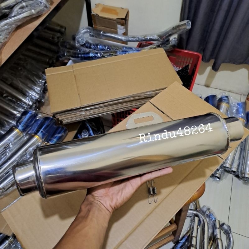 silencer silincer satria fu karbu,fi sonic 150R supra x125 supra jupiter mx mx king kenalpot racing