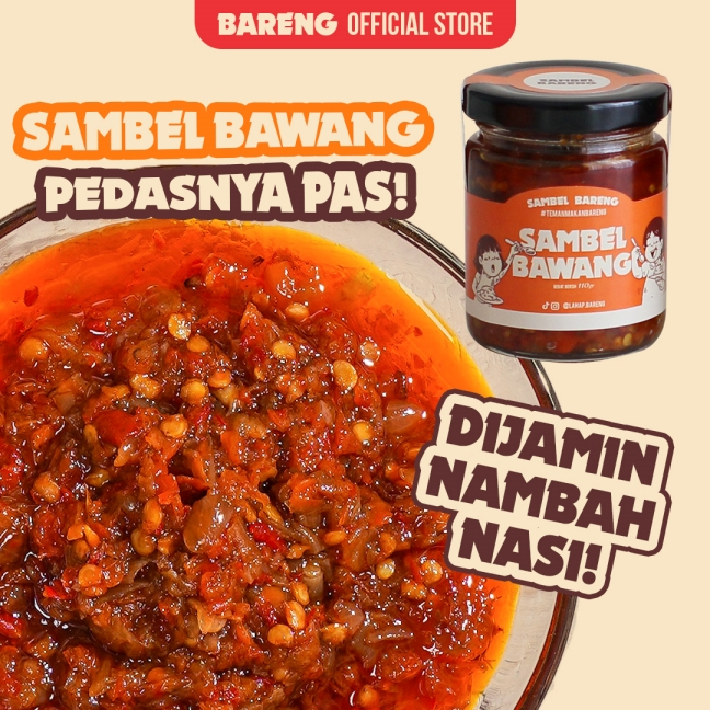 

Lahap Bareng | Sambal Bawang Pedas Gurih | Sambel Cabe Pedes Botol/Kaleng, Instant, Praktis, Halal, dan Tanpa Pengawet