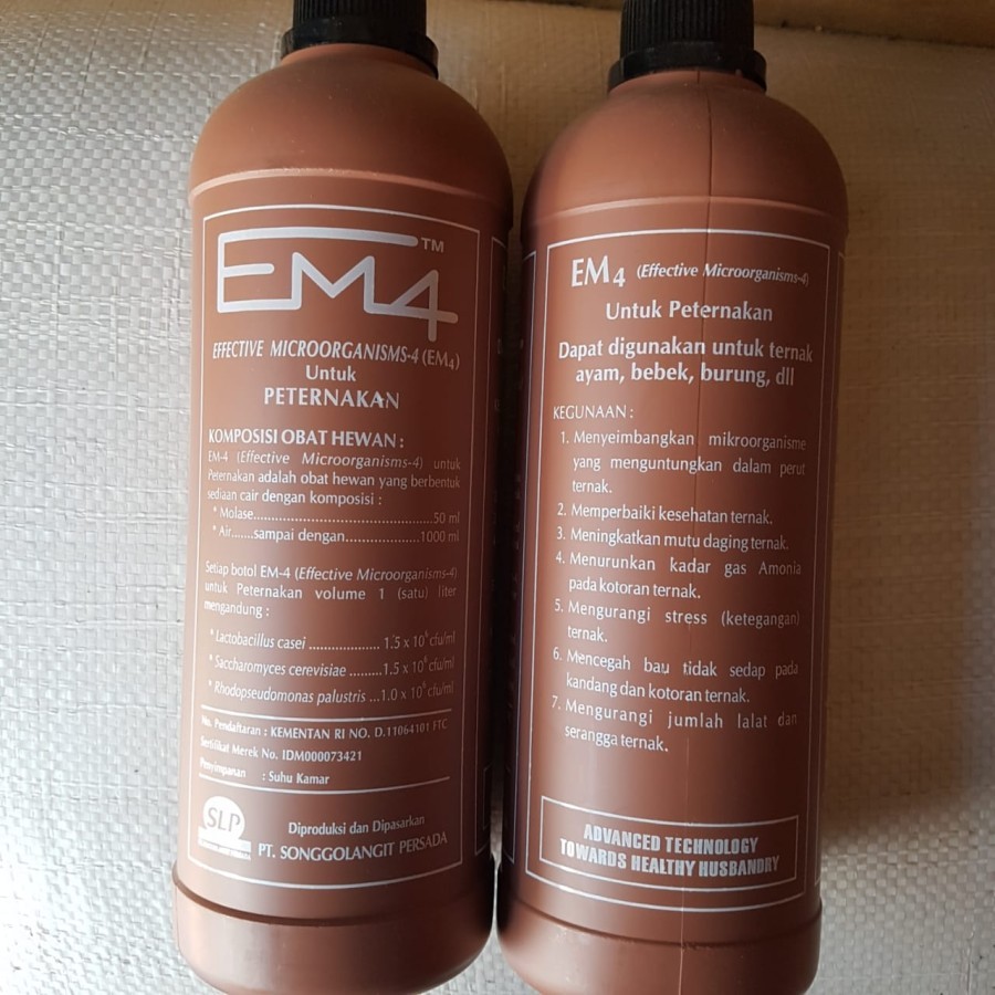 EM4 Ternak, Em4 peternakan, Em4 Coklat kemasan 1 liter