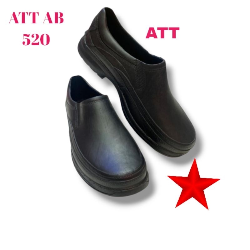 Sepatu Pantofel Karet Pria ATT AB 520 hitam