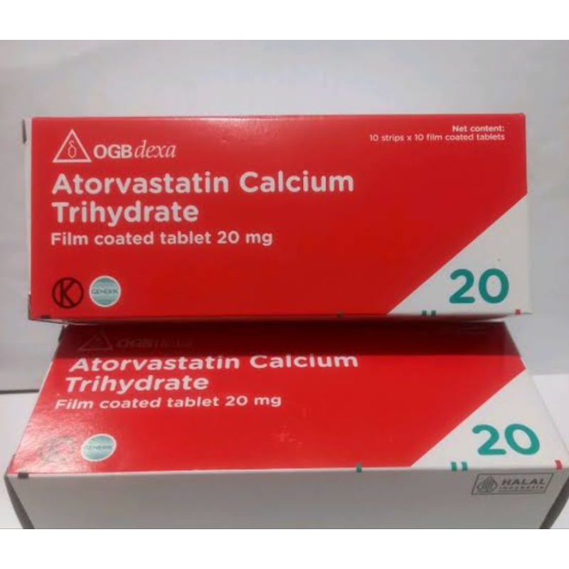 ATORVASTATIN 20MG 1 BOX 100 TABLET DEXA