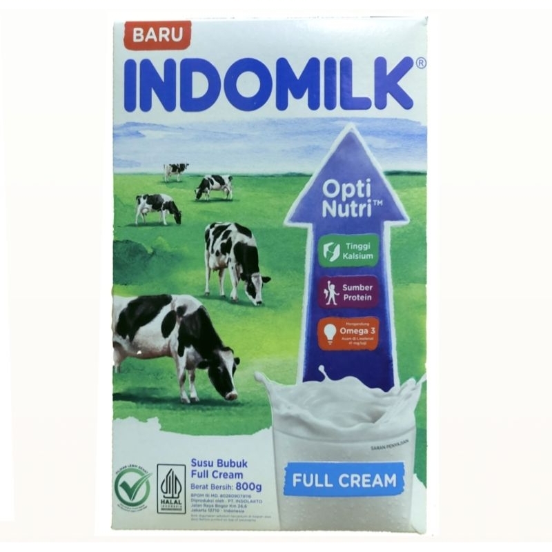 

Susu Bubuk Indomilk Opti Nutri Full cream plain 800 gram