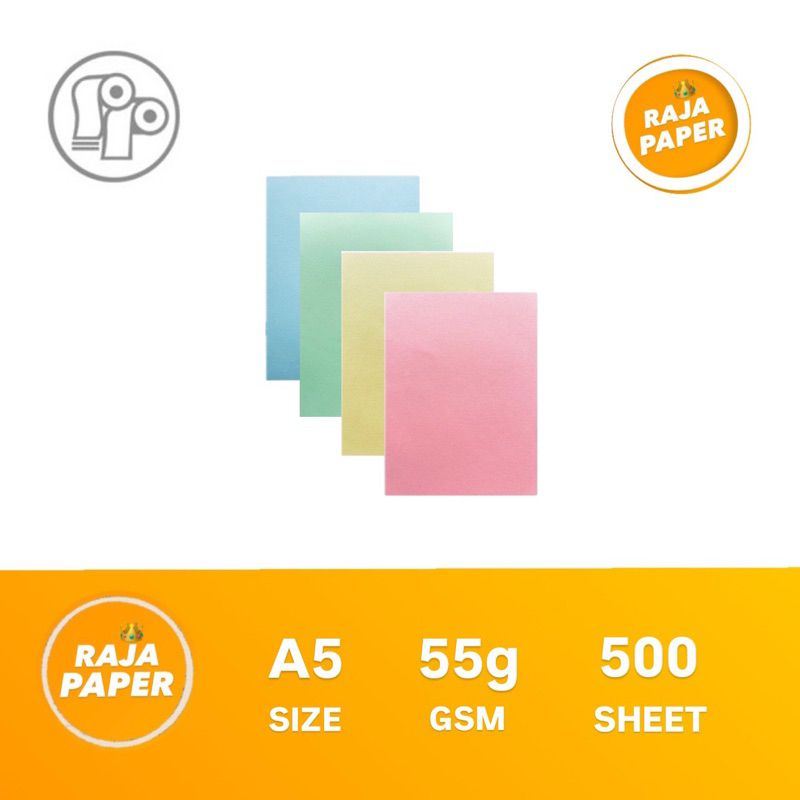 

Kertas HVS Warna 55 Gsm A5 500 Lembar By PARISINDO . ( 148 Mm x 210 Mm ) / ( 14.8 Cm x 21 Cm ) , 55 Gr / 55 Gram , 1 Rim / 500 Lbr / 500 Pcs , Kertas Print , Kertas Fotocopy , Fotocopy Paper , Kertas Photocopy .