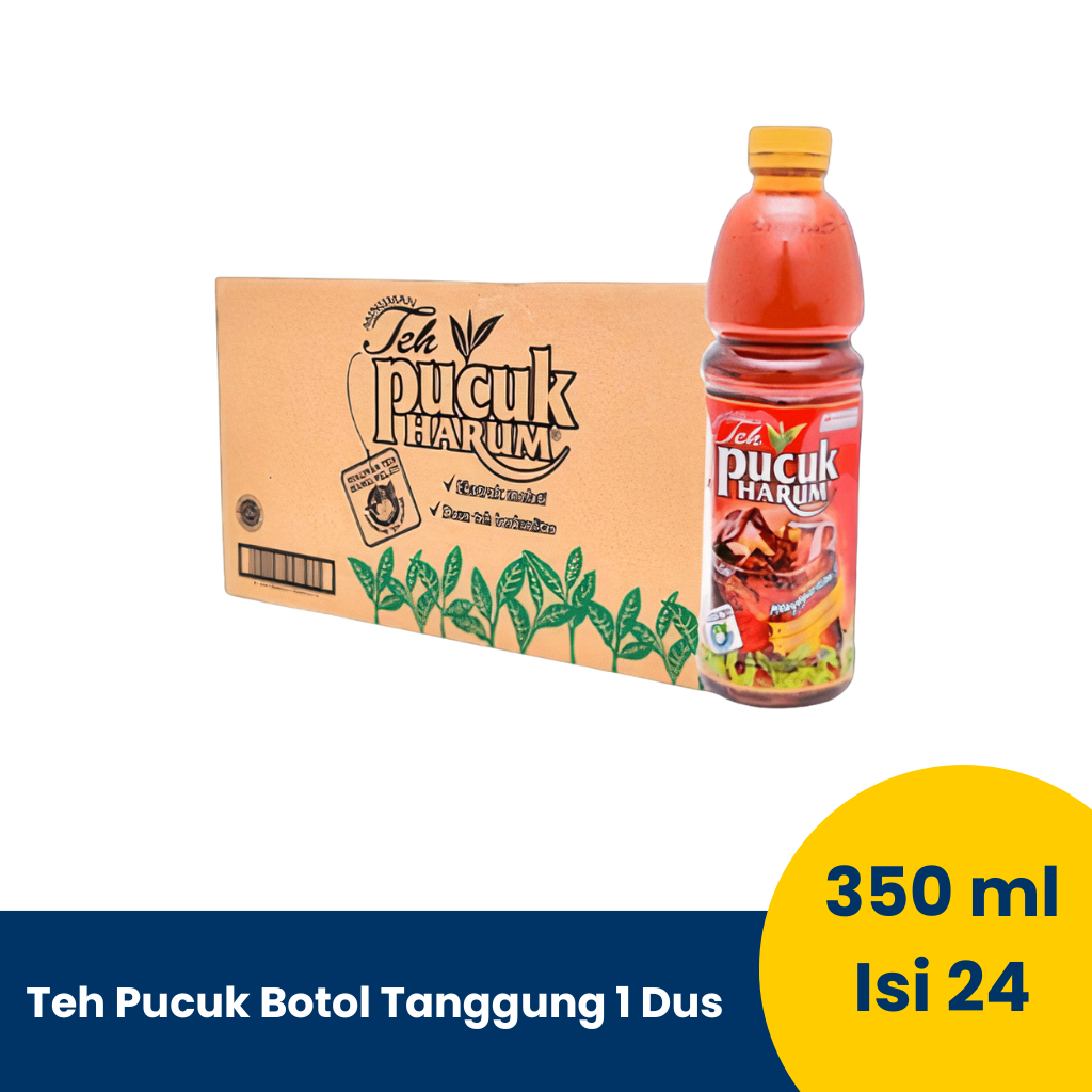 

TEH PUCUK HARUM Botol TANGGUNG 1 Dus | 350ml | Isi 24 Gelas