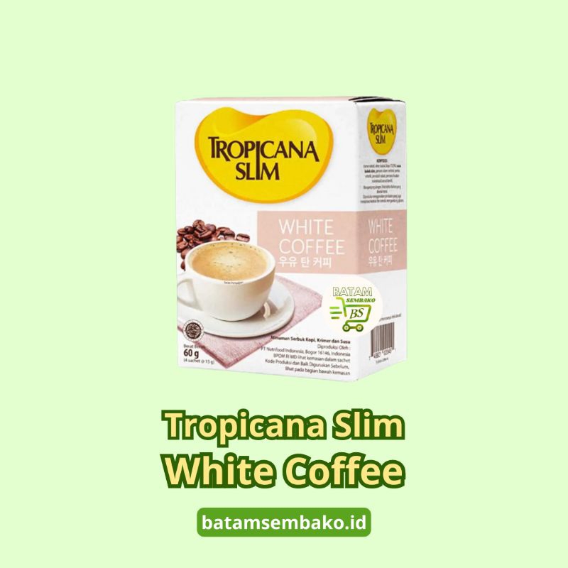 

Tropicana Slim White Coffee 4X15G