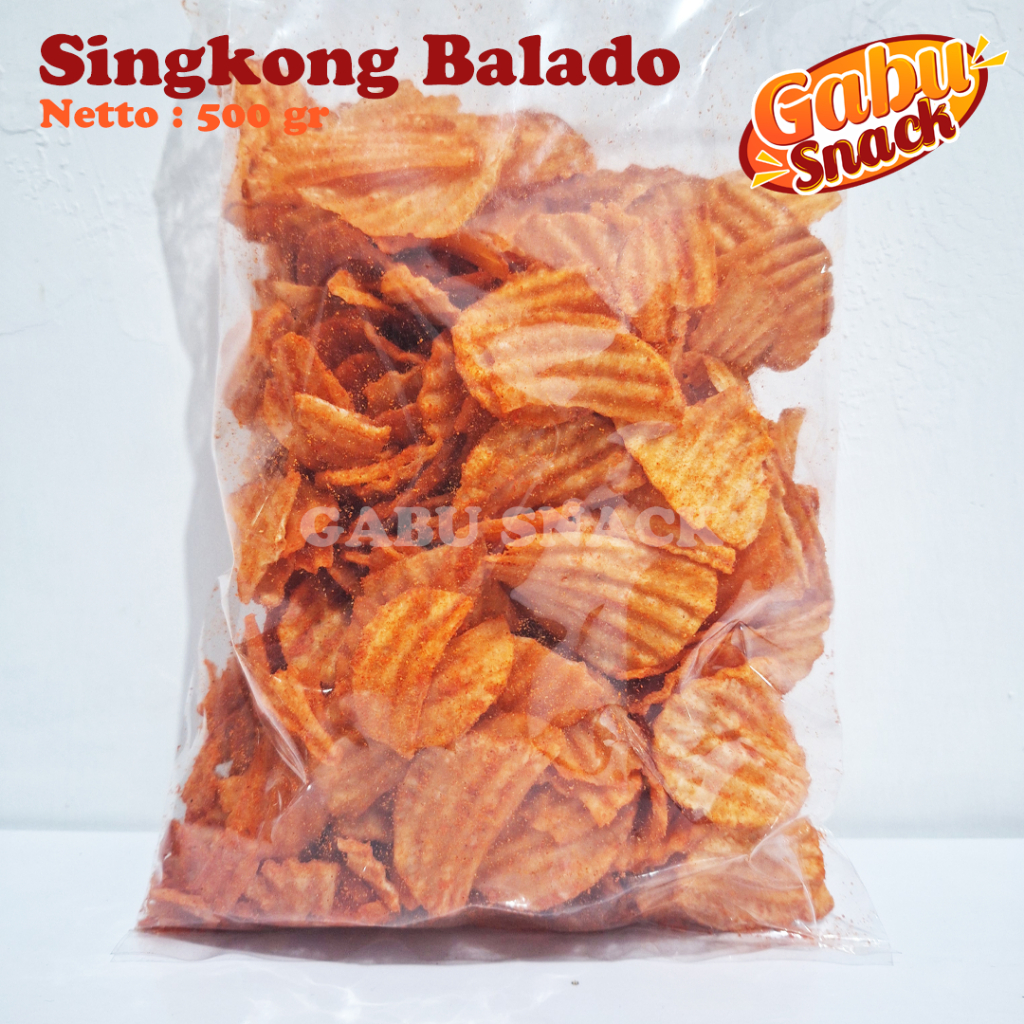 

Keripik Singkong Balado / Singkong Testy 500 gr / kiloan grosir termurah