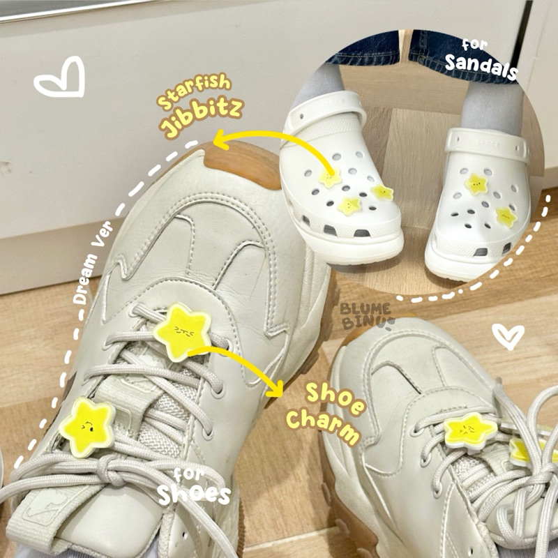 YELLOW Nct Jibbitz Shoe Charm Starfish I Avail Nct Dream Nct 127 Aksesoris Sandal Jibbitz Blumebinu_
