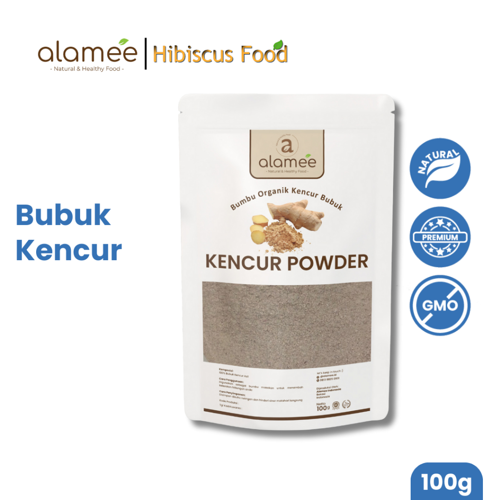 

ALAMEE Kencur Bubuk Bumbu Dapur Organik Murni Asli Tanpa Campuran Powder Spice 100gr fresh and natural