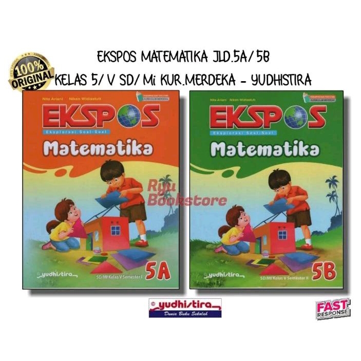 Ekspos Matematika Jld.5a/5b Kls.5 SD/Mi | Merdeka | Yudhistira