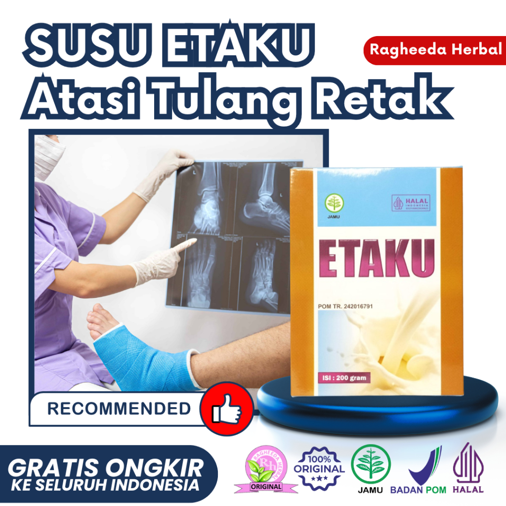 

Susu Untuk Patah Tulang - Vitamin Suplemen Tulang & Sendi - Tulang Retak - Walatra Etaku Bubuk 200gr