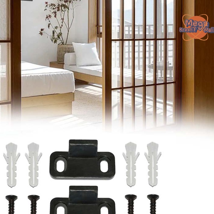 Limit 2pcs Penahan Pintu Sliding Door Floor Sliding Door Guide Adjustable Sliding Penahan Pintu Gese