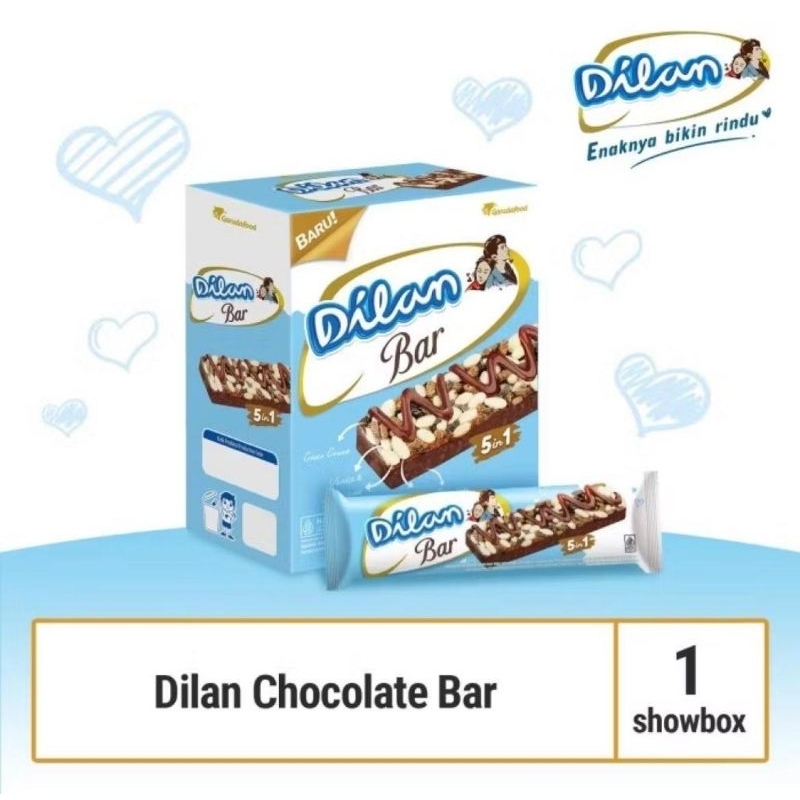 

[HALAL] DILAN CHOCOLATE BAR 5in1 /1Box isi 12Pcs