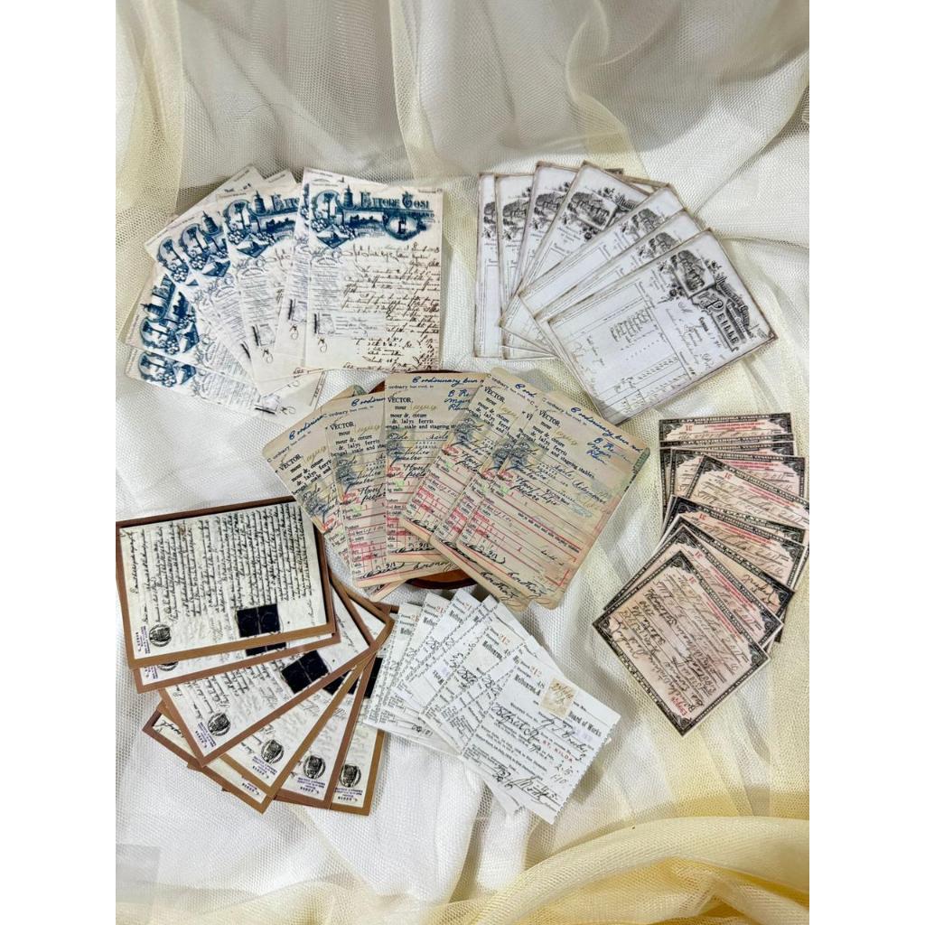 

READYSTOK memopad/kertas vintage/old struk Aesthetic journaling jurnal scrapbook/ Sticker hiasan Dekorasi Scrapbook Journal/laptop/dinding/tumblr/buku murah/hadiah/buku journal